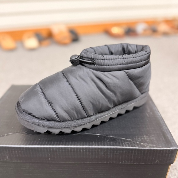 Black Mini Puff Bootie - Picture 3 of 5